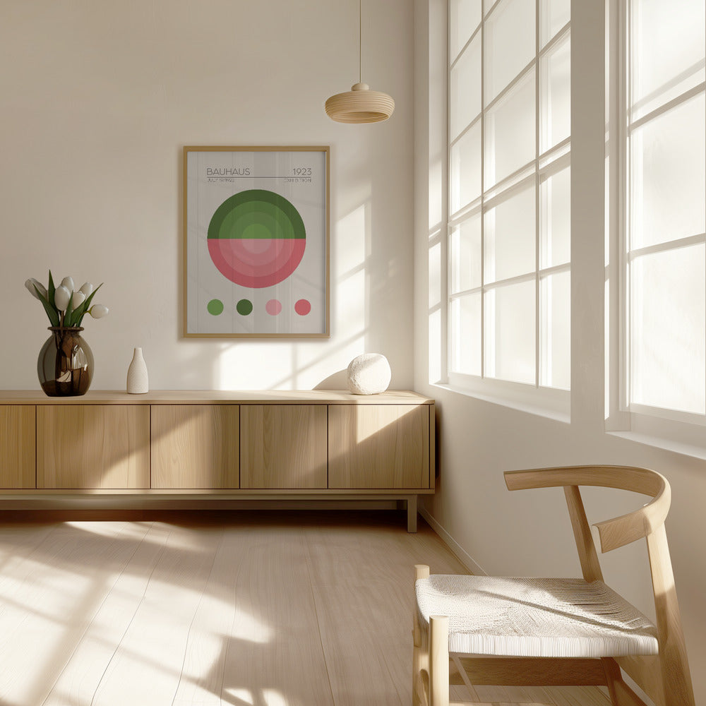 Bauhaus Yesil Daire Poster